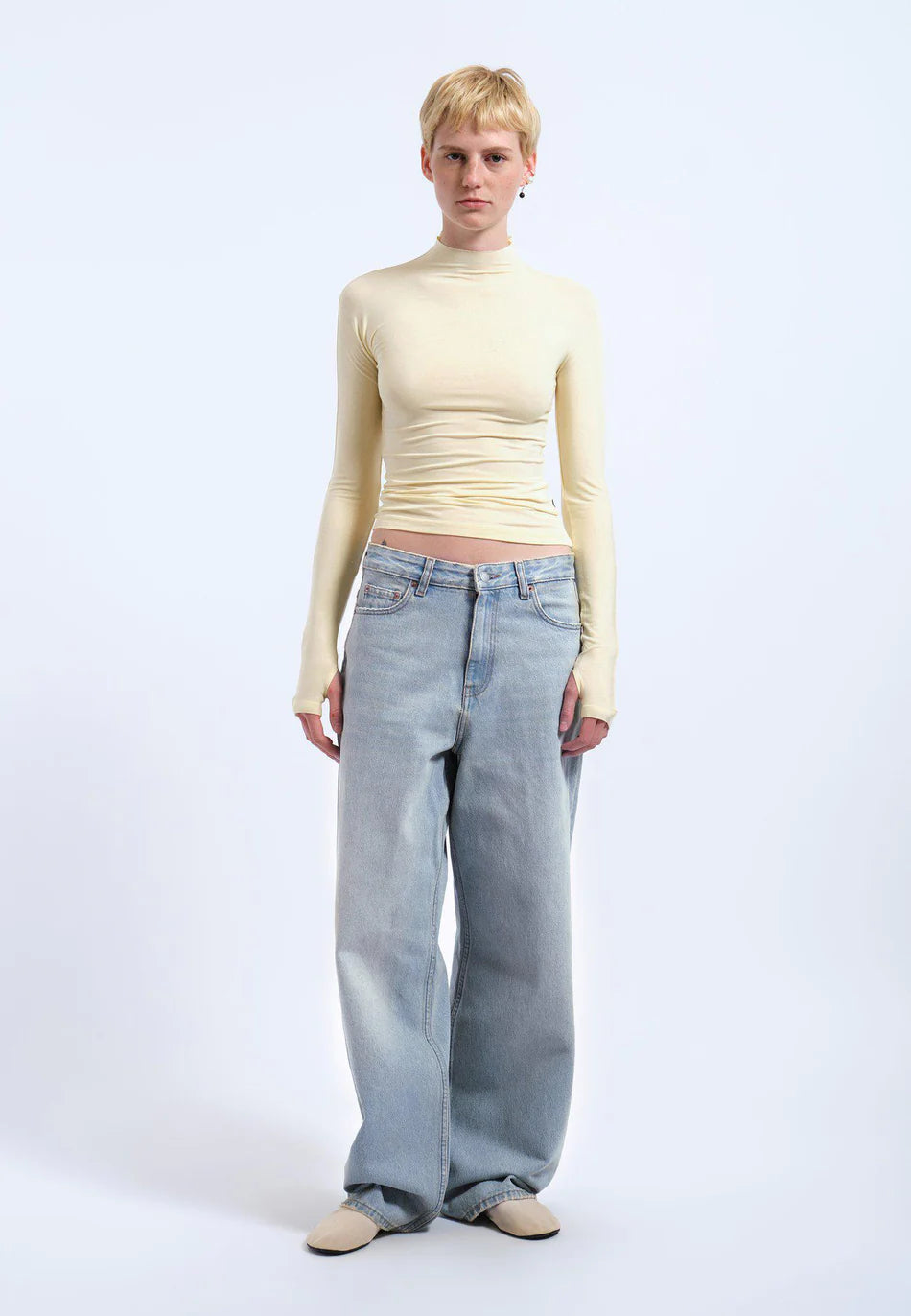 Dr. Denim Aria Top - Light Yellow