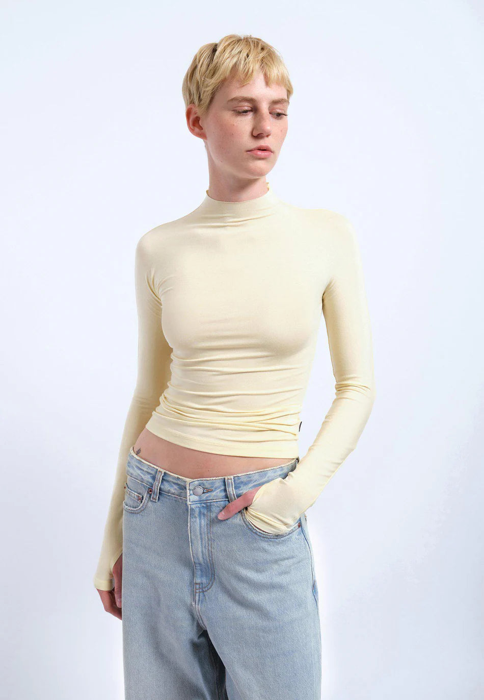 Dr. Denim Aria Top - Light Yellow