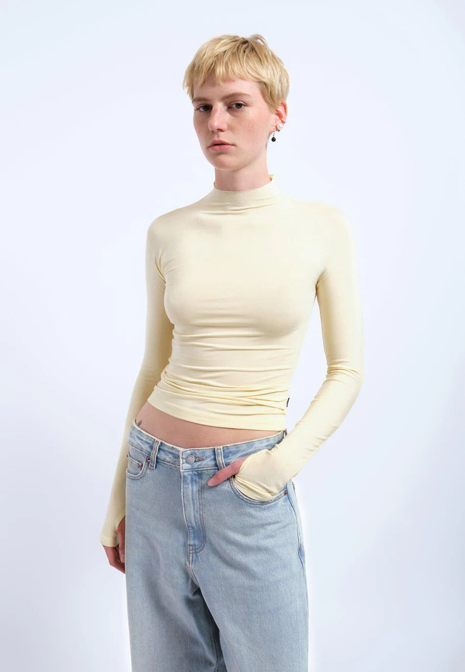 Dr. Denim Aria Top - Light Yellow