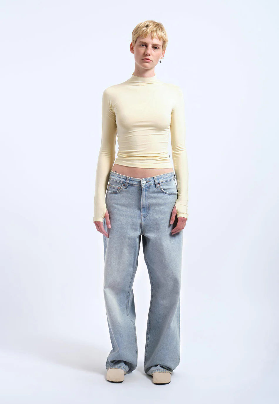 Dr. Denim Aria Top - Light Yellow