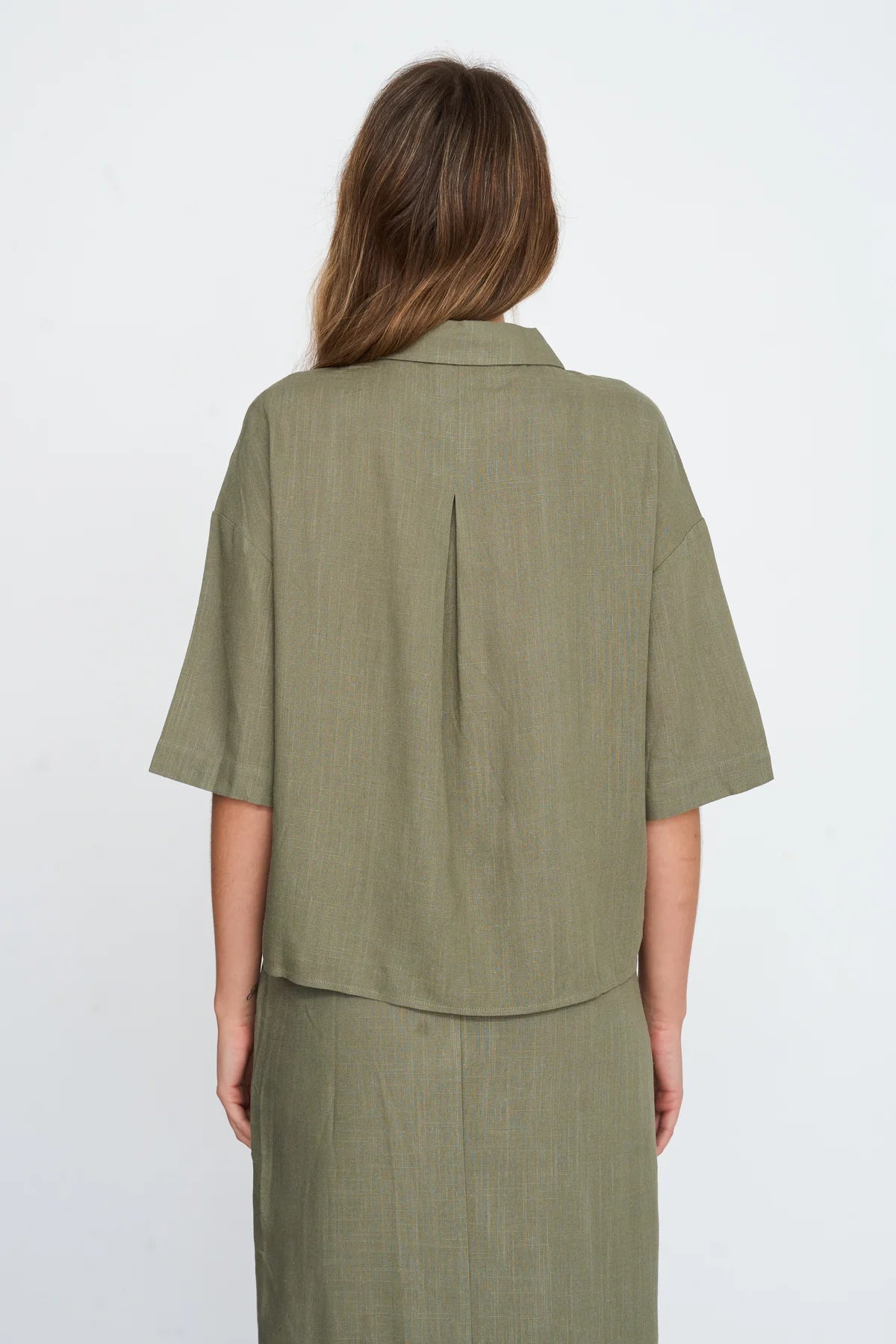 24 Colours Boxy Blouse - Green