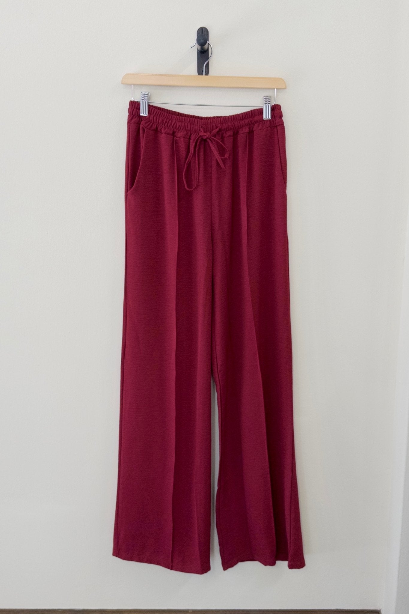 Not a label Babs Pants - Maroon - Kubanna