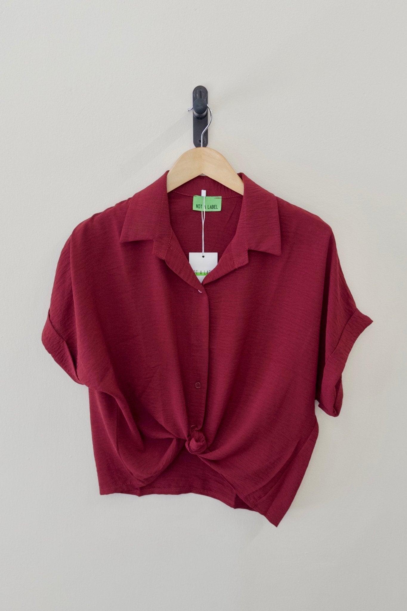 Not a label Babs Blouse - Maroon - Kubanna