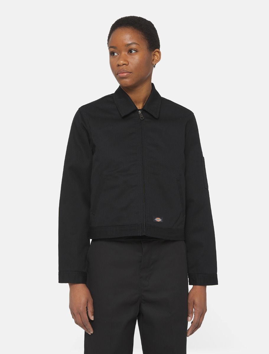 Dickies Lined Eisenhower Cropped Jacket Black