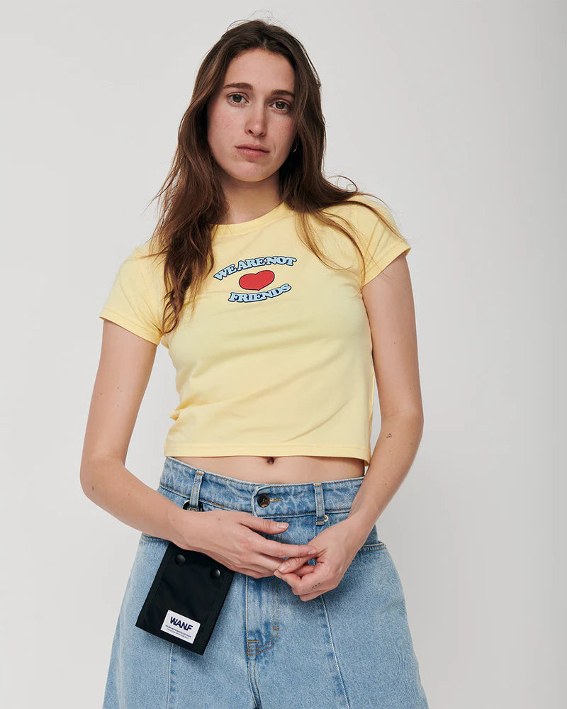 WANF Love Crop Tee - Yellow