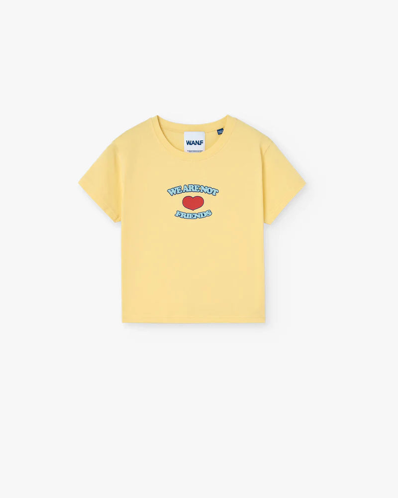 WANF Love Crop Tee - Yellow