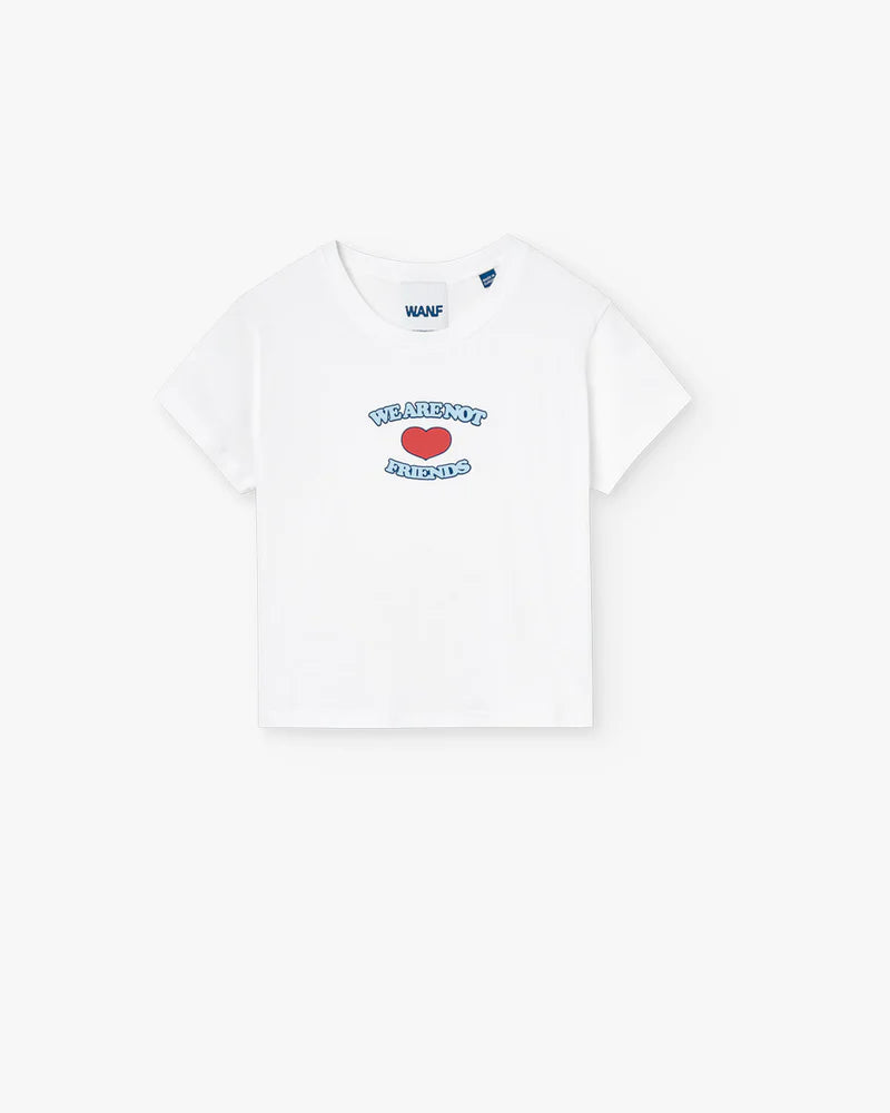 WANF Love Crop Tee - White