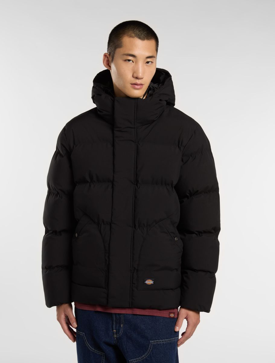 Dickies Eagleville Hooded Puffer Jacket Black – Kubanna