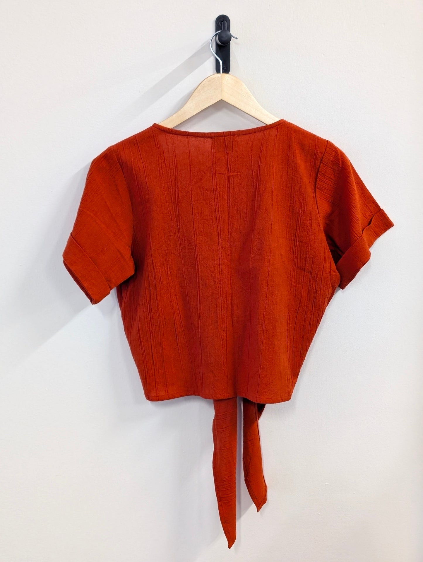 Berawa Luxe Rina Wrap Top - Teracotta