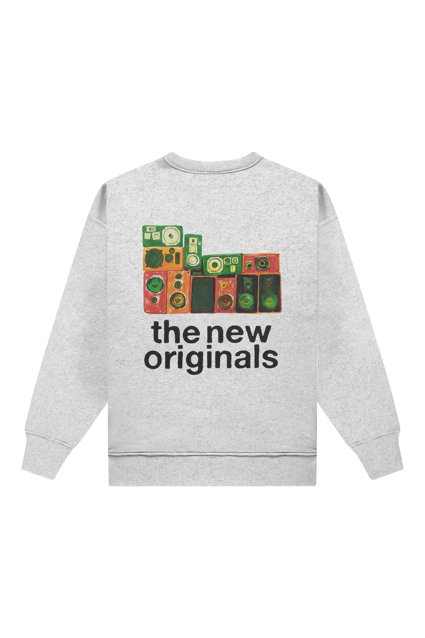 The New Originals Soundsystem Crewneck - Light Grey Melange