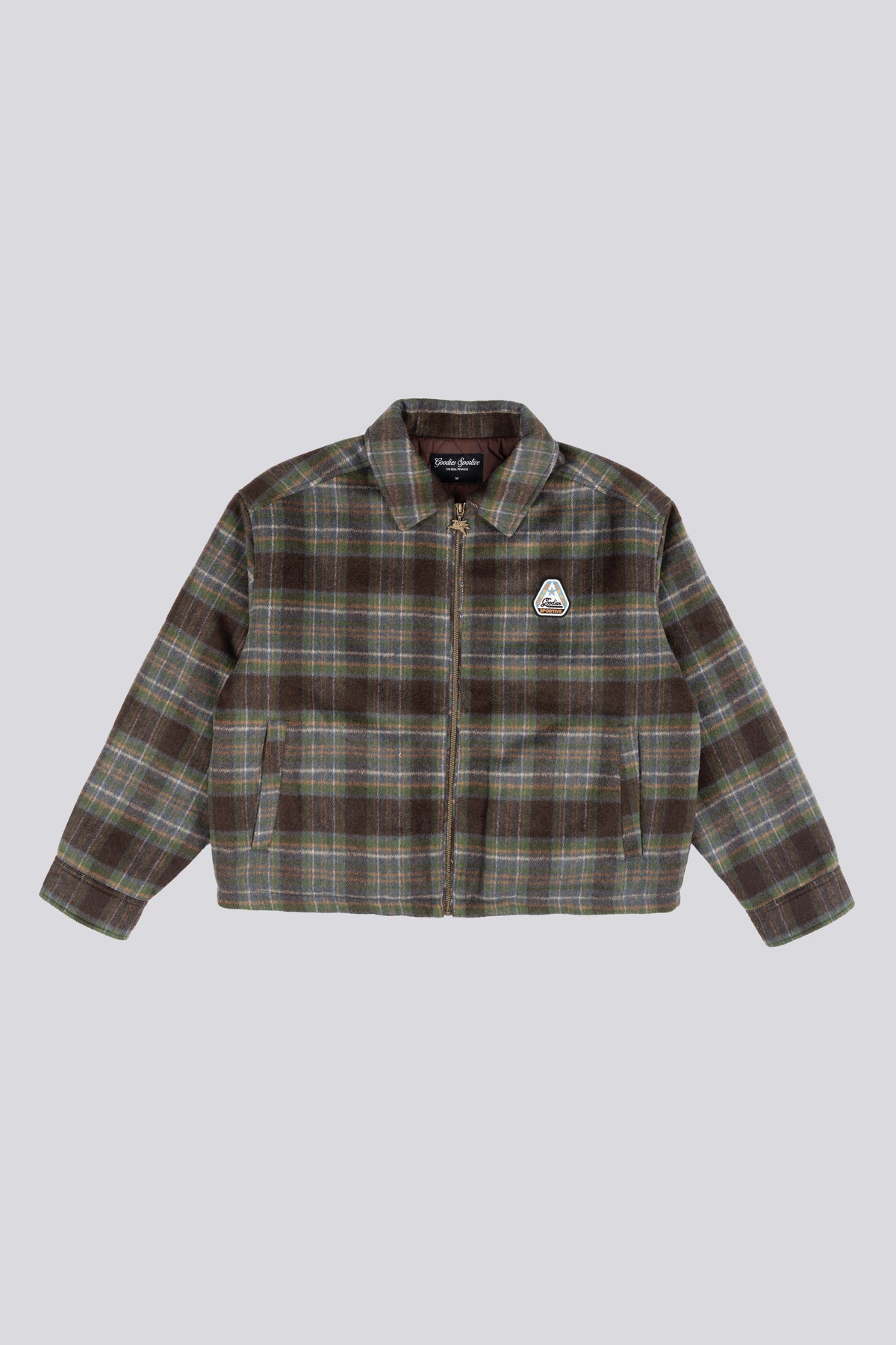 Goodies Sportive | Retro Field Check Jacket - Green/Brown