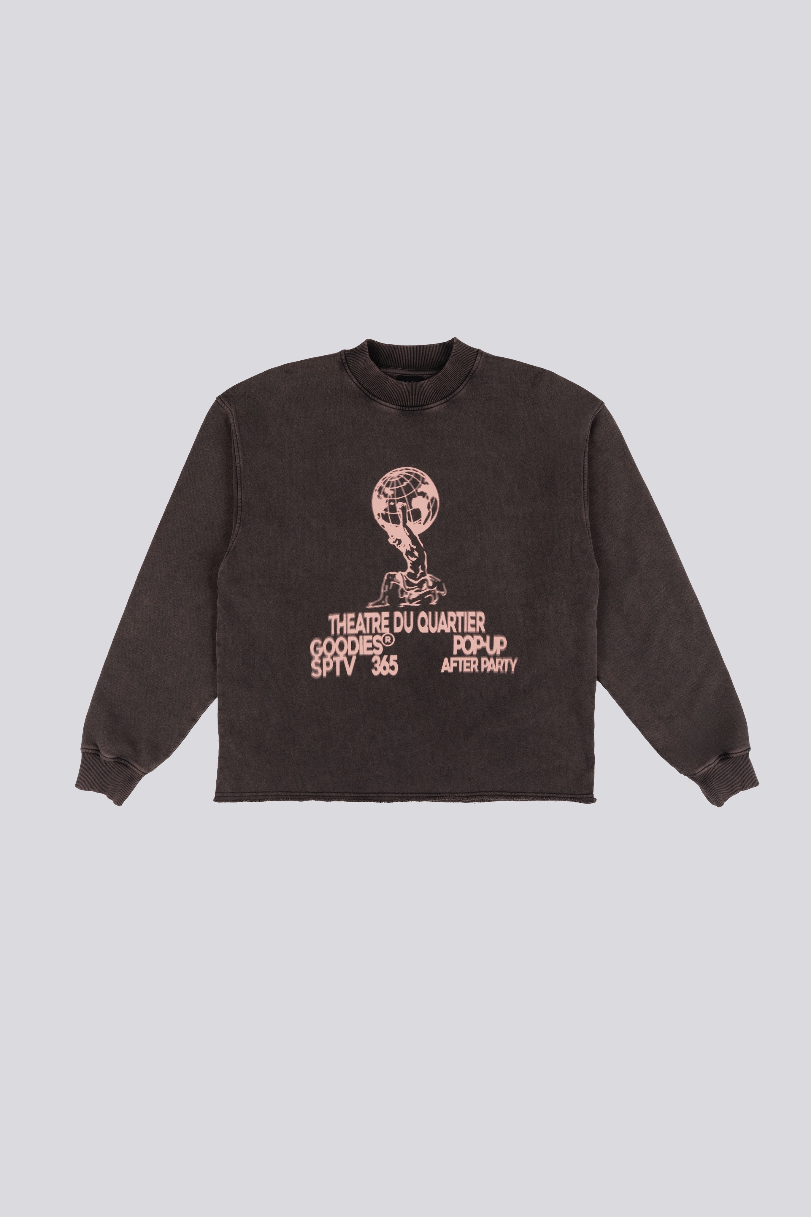 Goodies Sportive | Theatre Du Quartier Crewneck - Eggplant