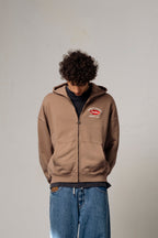 Goodies Sportive | Jeddah Zip Up Hoodie - Brown