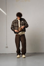 Goodies Sportive | Retro Field Check Jacket - Green/Brown