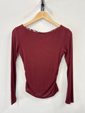 Not A Label | Stevie Lace Top - Bordeaux