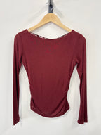Not A Label | Stevie Lace Top - Bordeaux
