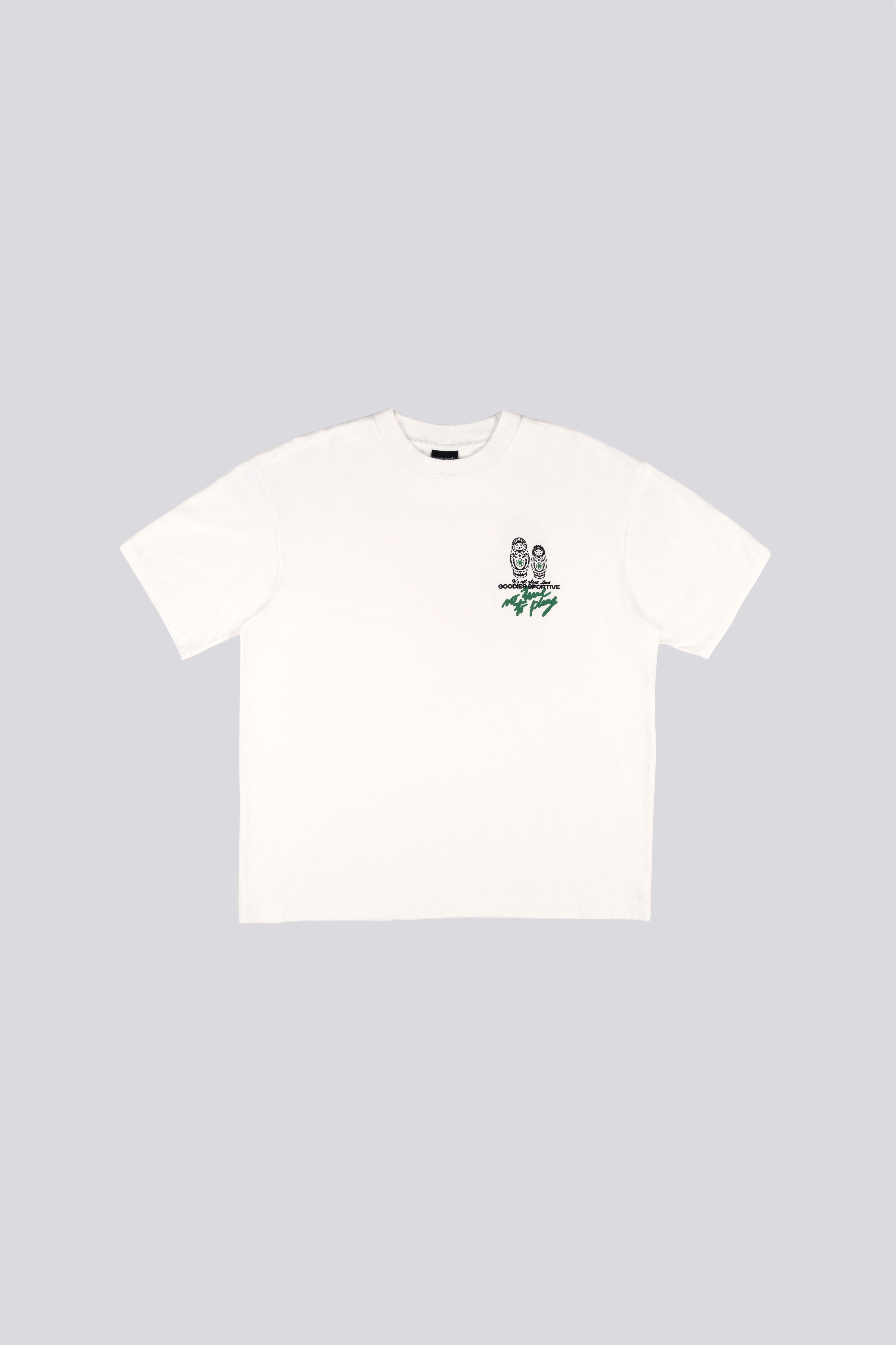 Goodies Sportive | No Time To Play T-shirt - White