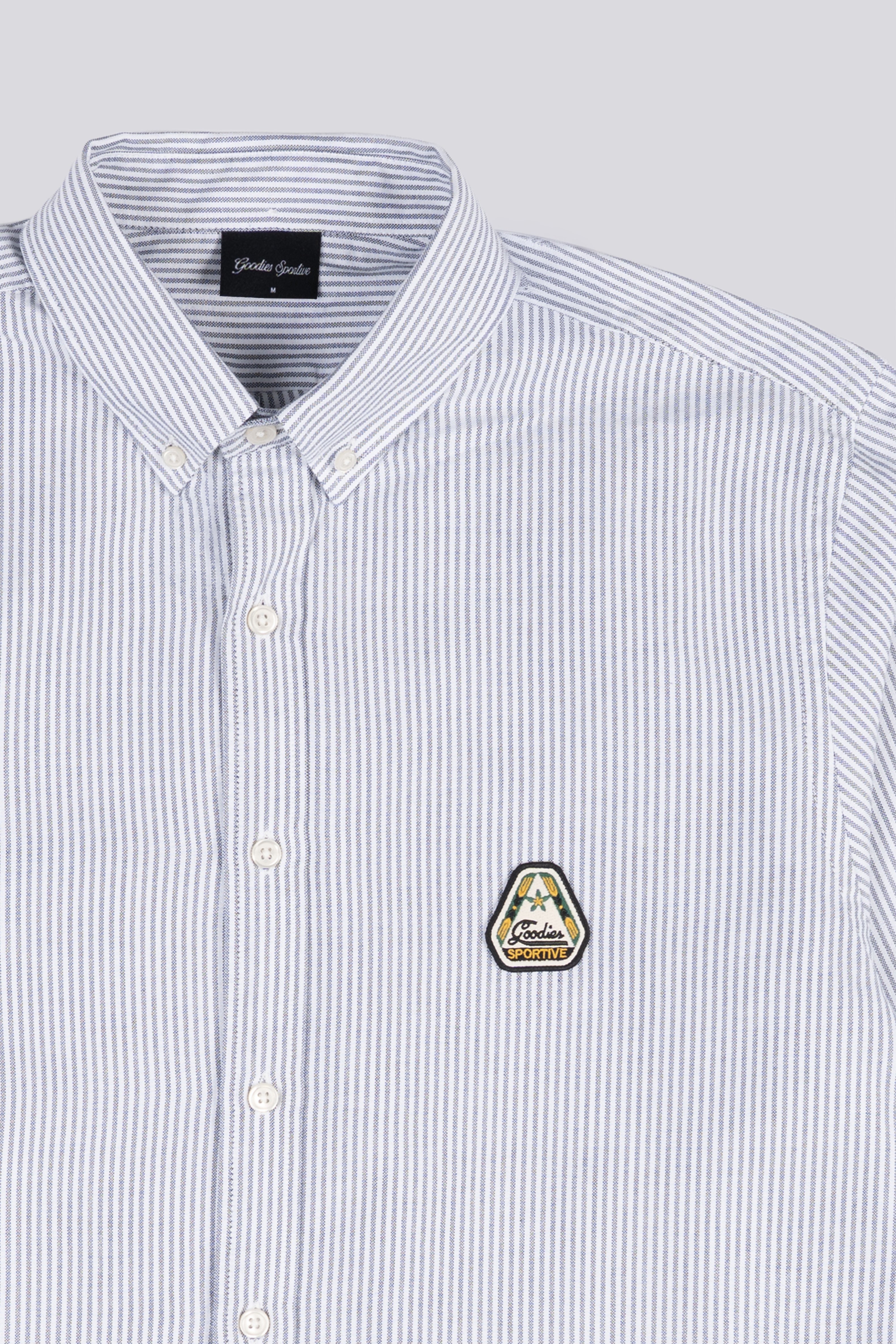Goodies Sportive | Oxford Strips Shirt - White/Grey