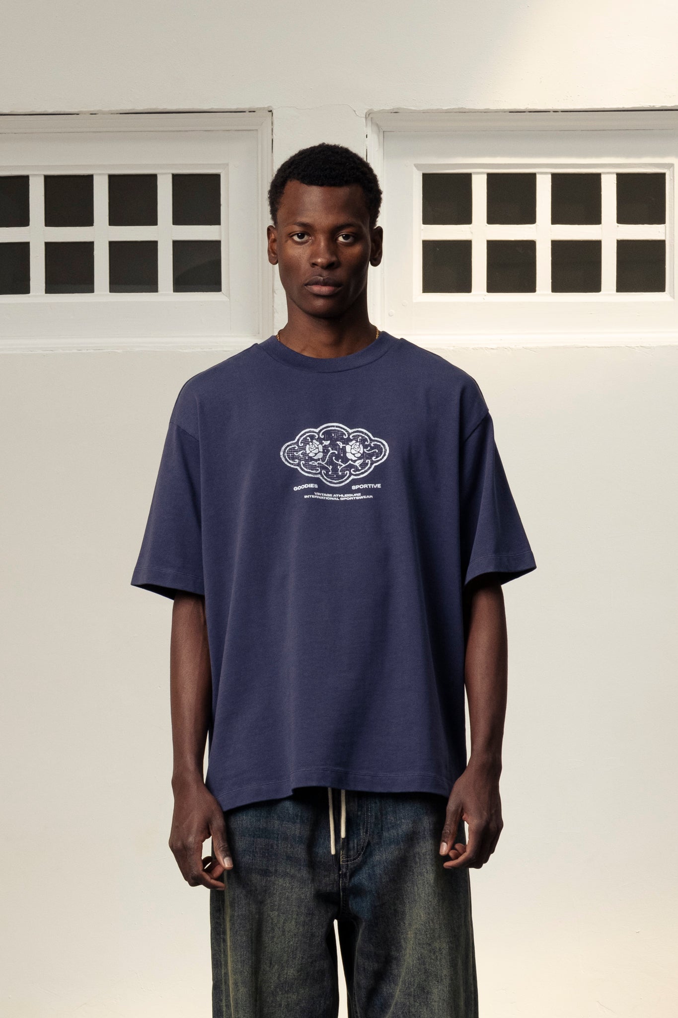 Goodies Sportive | Filigrana T-shirt - Navy
