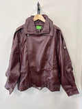 Not A Label | Emilia PU Jacket - Bordeaux