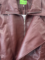 Not A Label | Emilia PU Jacket - Bordeaux