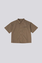 Goodies Sportive Moss Boxy Shirt - Brown/Caramel