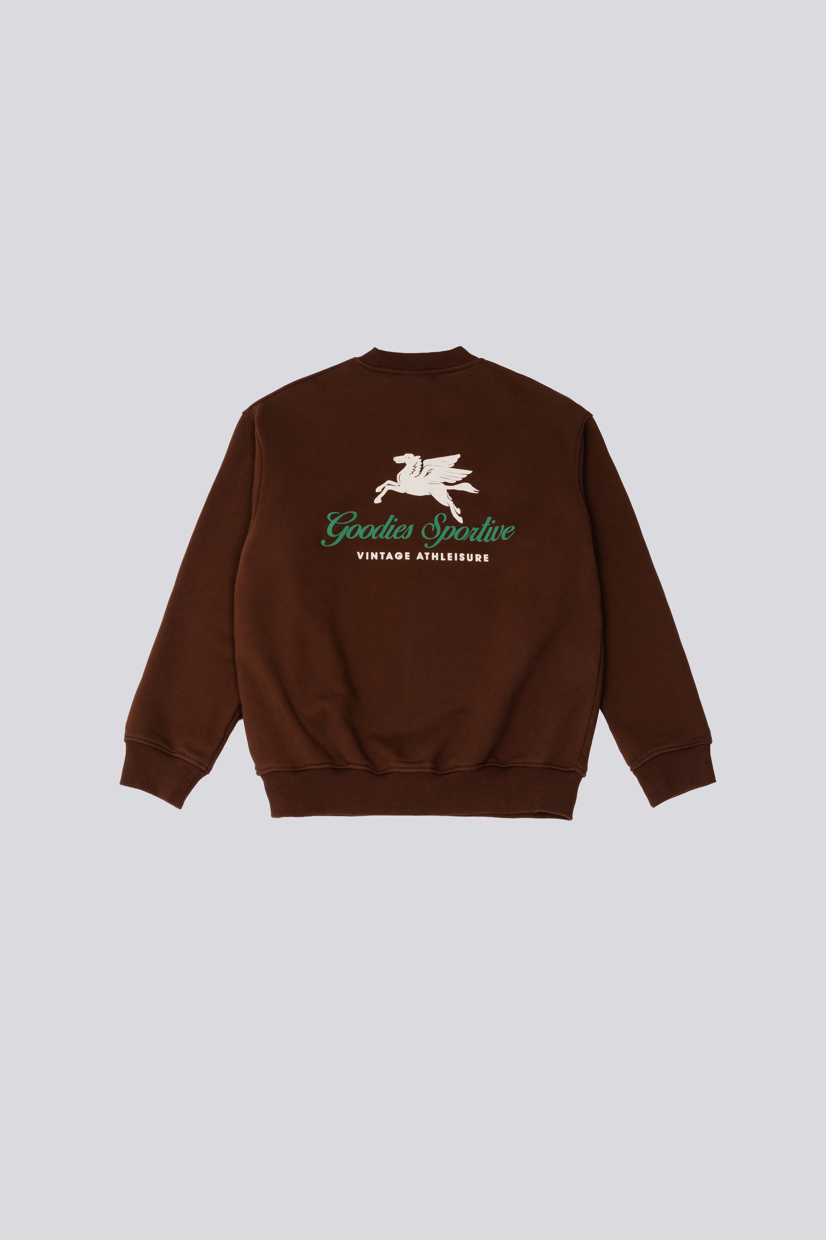 Goodies Sportive | 550G Pegasus Crewneck - Chocolate