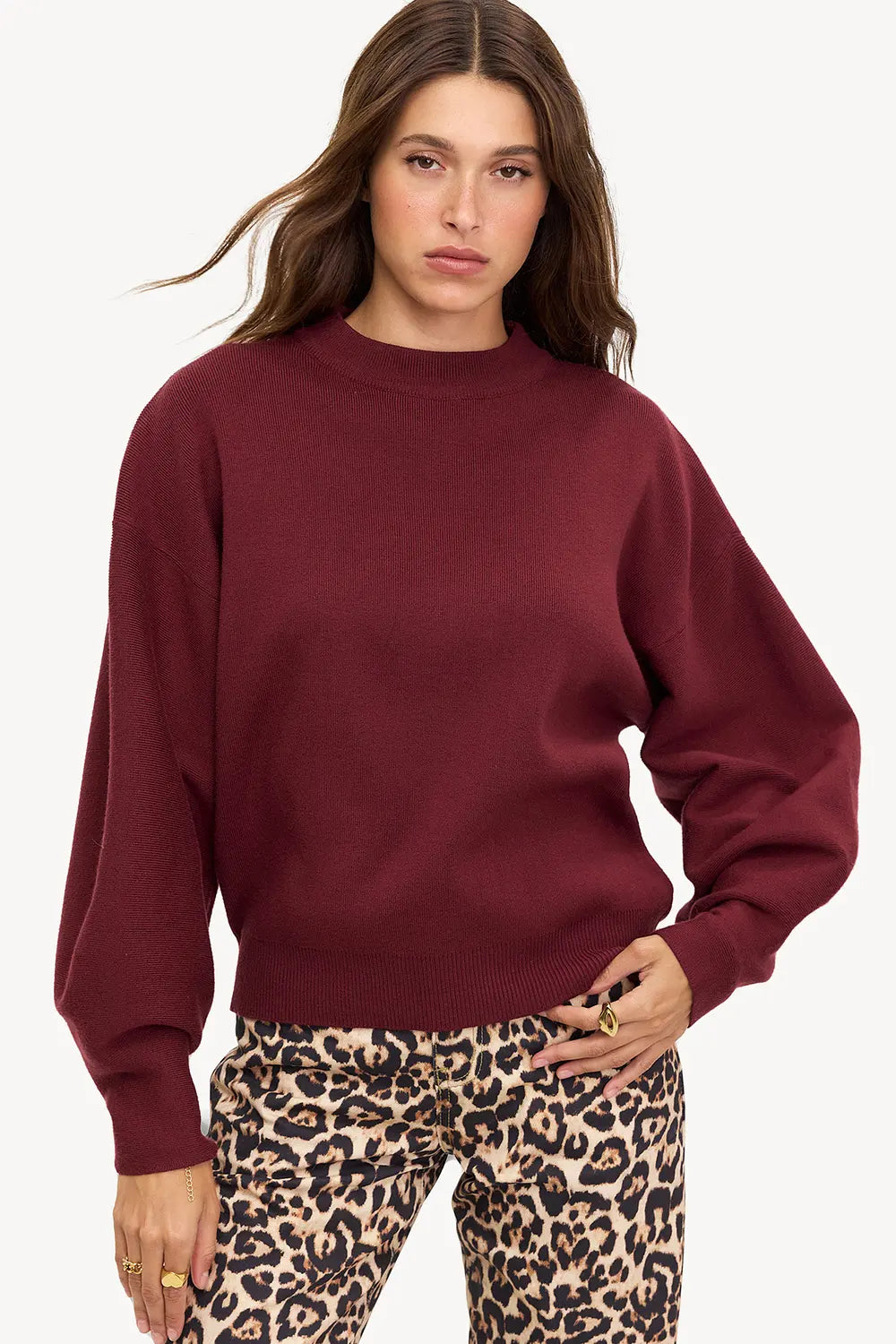 IN STORE ONLY - True For You - Bordeaux jumper