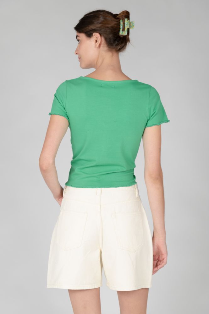 24 colours cut out shirt - Groen