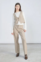 24 Colours Striped Vest - Beige - Kubanna