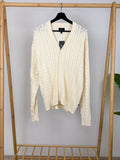 HUF TT Jacquard Cardigan - Natural - Kubanna