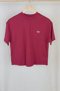 Dickies Oakport Boxy Cropped Tee - Tibetan Red - Kubanna