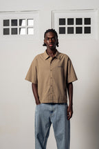 Goodies Sportive Moss Boxy Shirt - Brown/Caramel