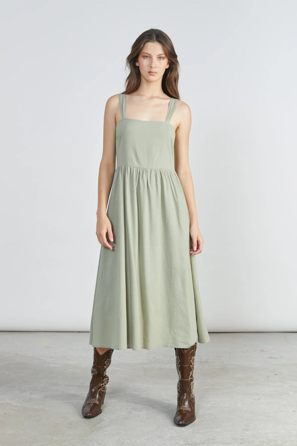24 Colours Dress - Green - Kubanna