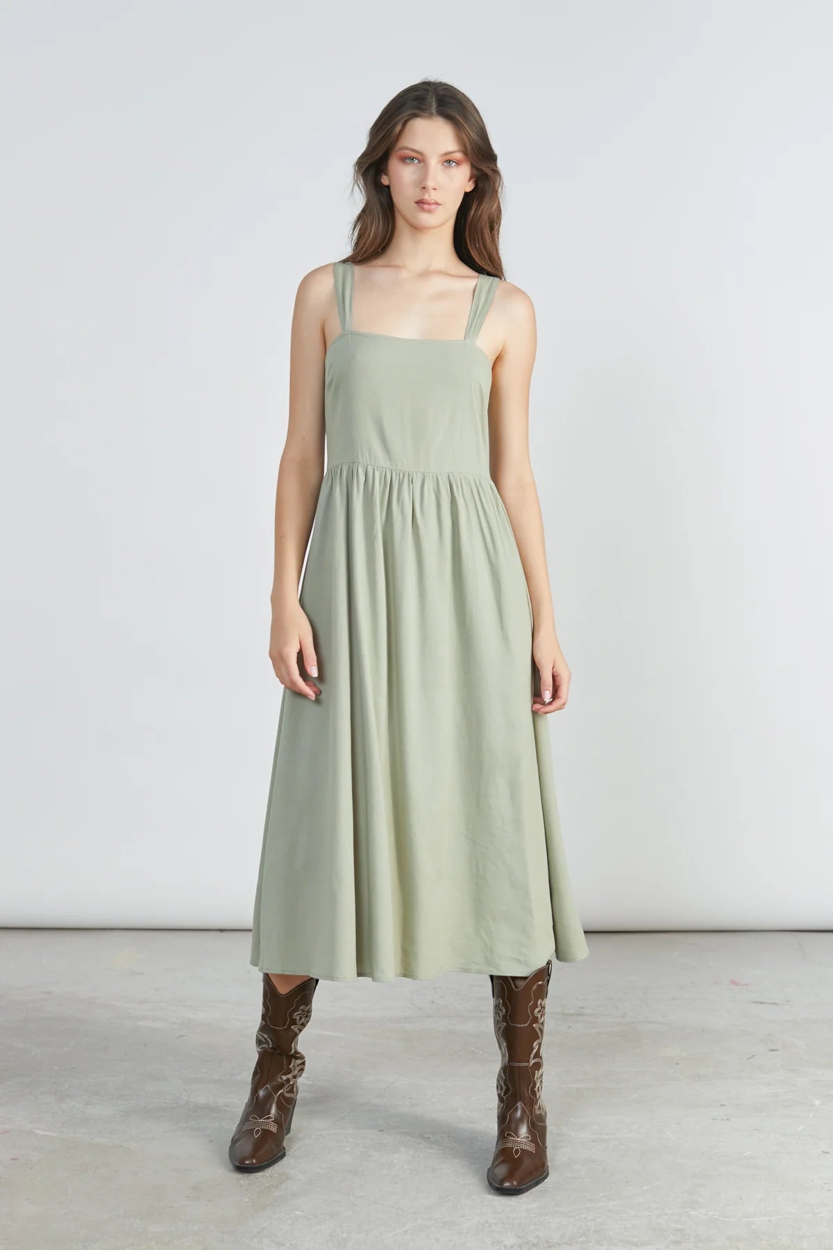 24 Colours Dress - Green - Kubanna