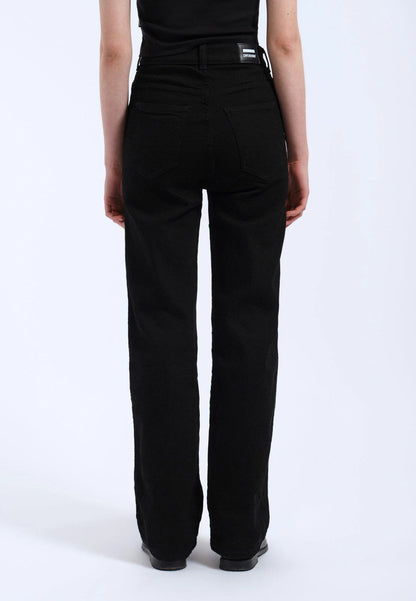 Dr. Denim Moxy Straight - Solid Black