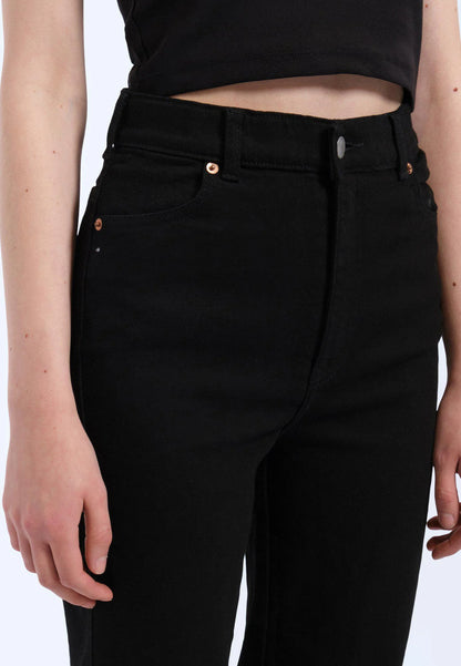 Dr. Denim Moxy Straight - Solid Black