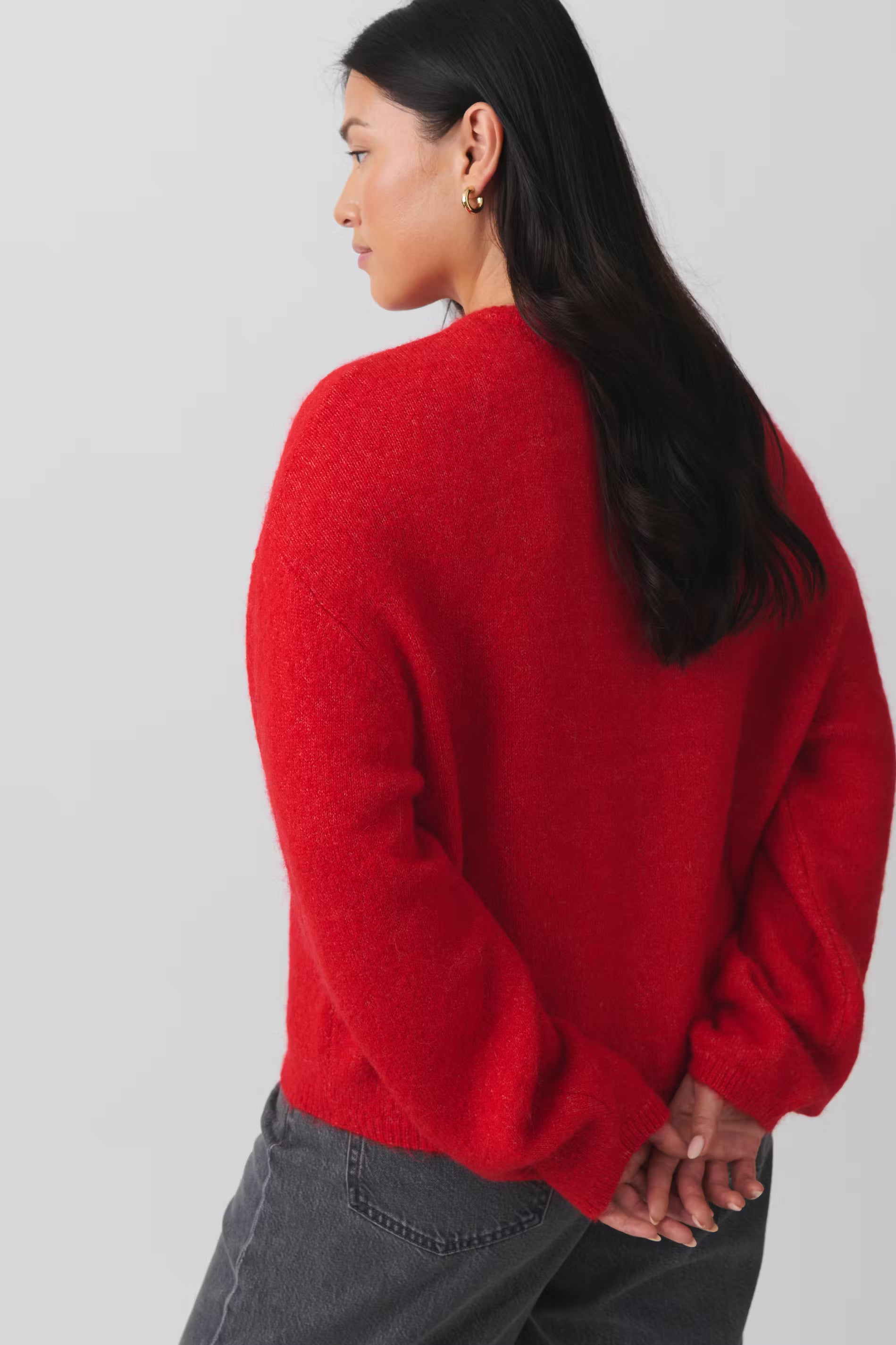 Gina Tricot Knitted Cardigan - High Risk Red - Kubanna