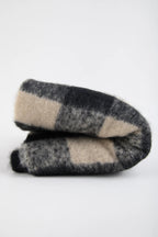 24 Colours Checkered Scarf - Black/Beige - Kubanna