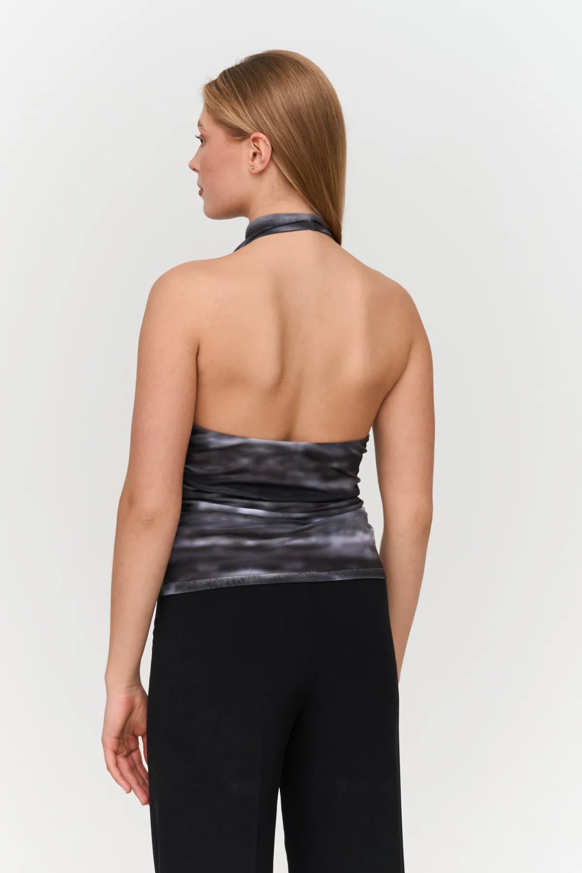 24 Colours Haltertop - Black/White - Kubanna