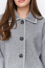 24 Colours Jacket with Buttons - Grey - Kubanna