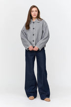 24 Colours Jacket with Buttons - Grey - Kubanna