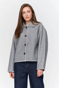 24 Colours Jacket with Buttons - Grey - Kubanna