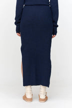 24 Colours Knit Skirt - Blue - Kubanna