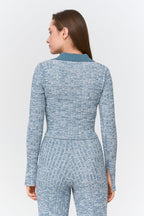 24 Colours Knitted Cardigan - Blue - Kubanna