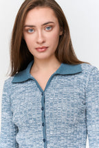 24 Colours Knitted Cardigan - Blue - Kubanna