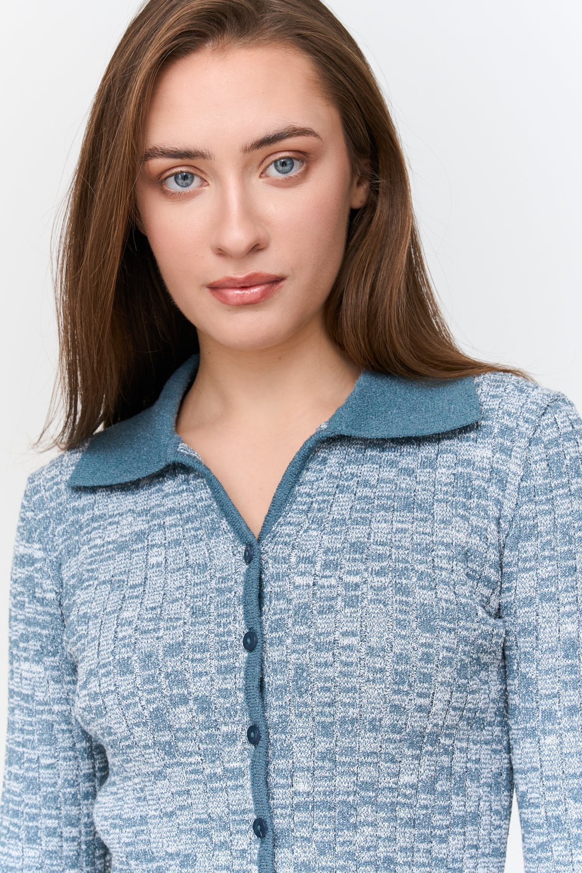 24 Colours Knitted Cardigan - Blue - Kubanna