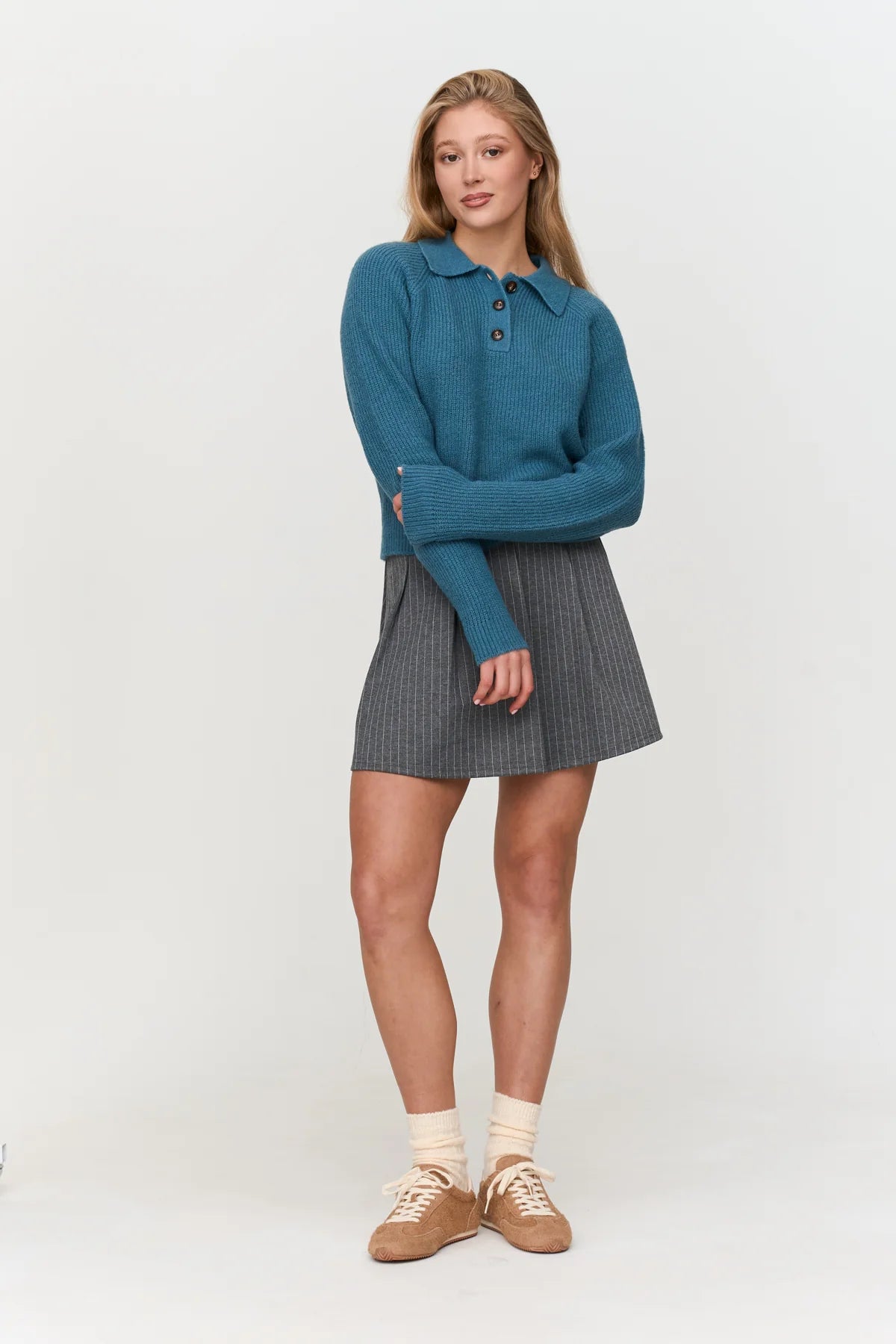 24 Colours Knitted Sweater - Petrol - Kubanna
