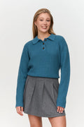 24 Colours Knitted Sweater - Petrol - Kubanna