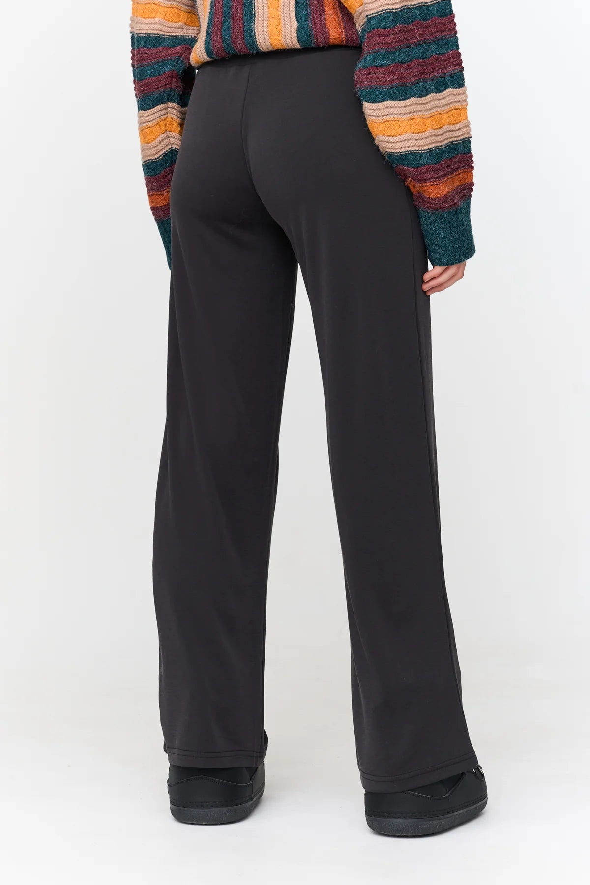 24 Colours Modal Pull - on Pants - Black - Kubanna